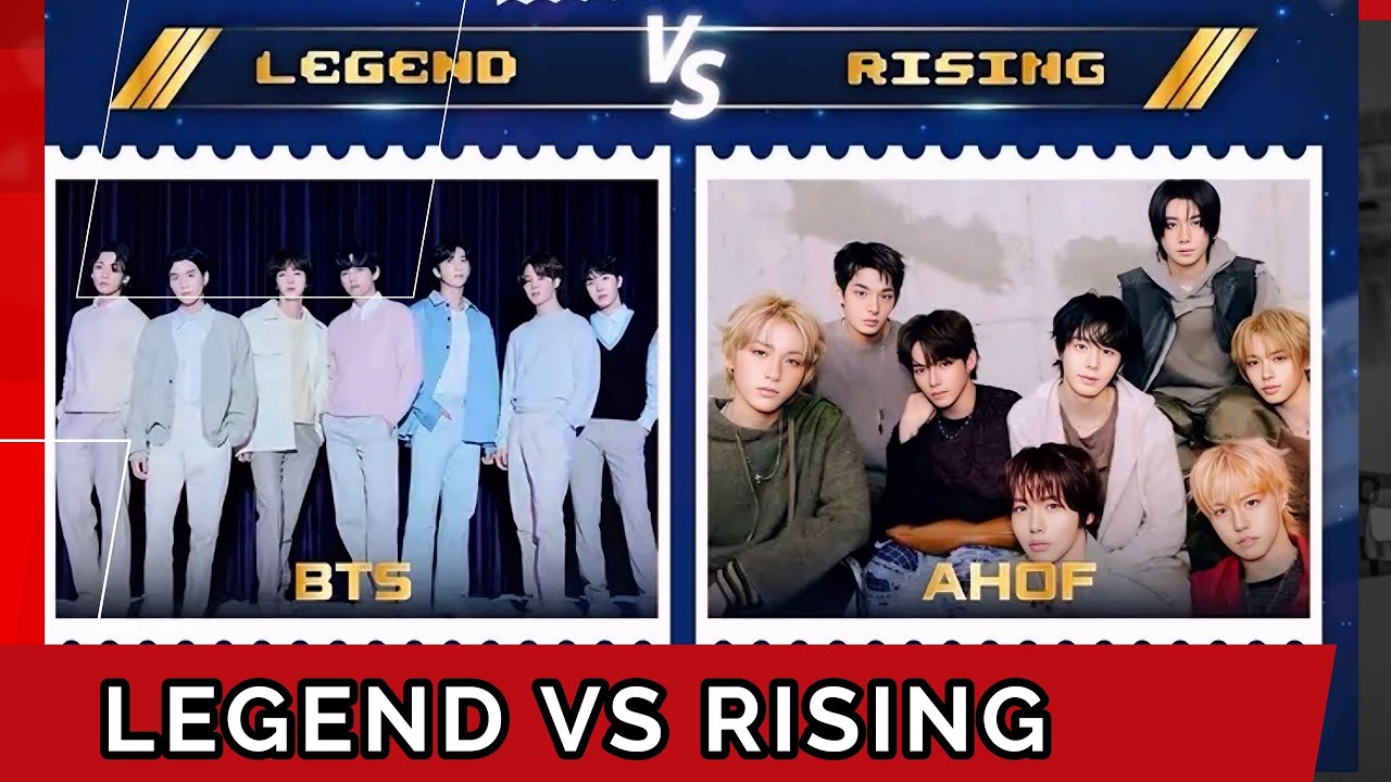  Legend vs Rising: AHOF Wins Close UPICK Idol Group Championship Against BTS #bts #ahof 