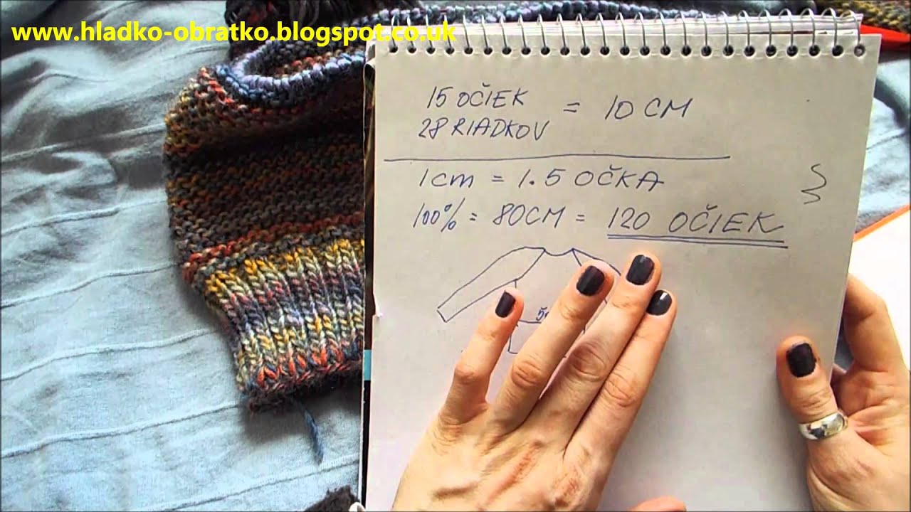 Ako štrikovať sveter vcelku - 1 časť