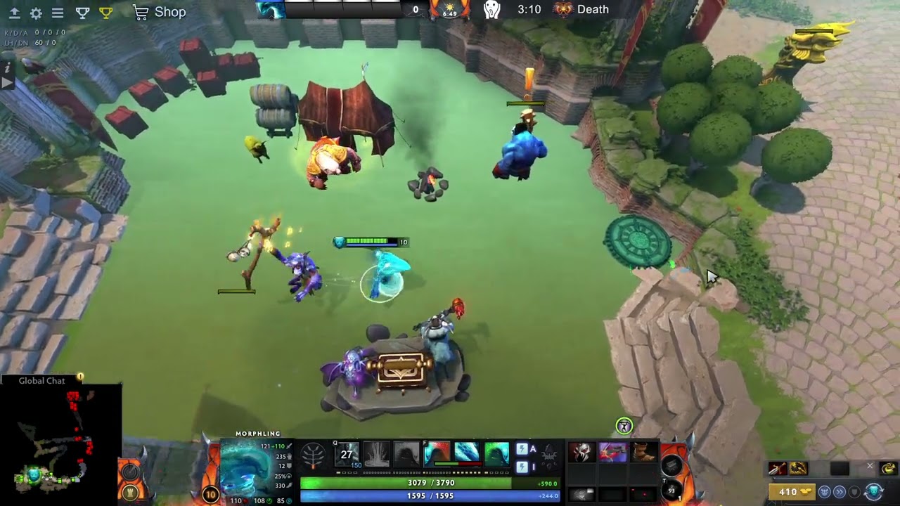 Morphling Solo Death Mode (magical/pure to physical dmg) | Roshan Defense Rebirth | Dota 2 Arcade
