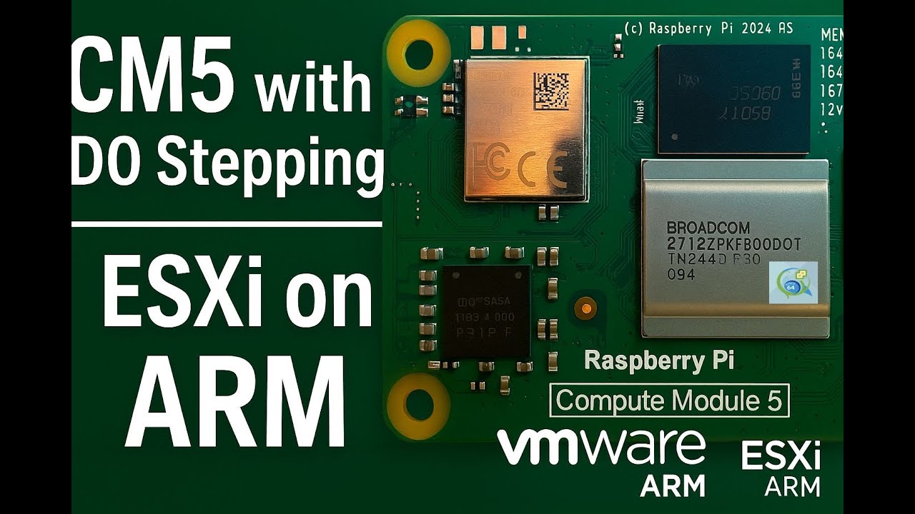 HOW TO: Install VMware ESXi ARM 8.0.3c on a Raspberry Pi 5 or CM5 16GB with a d0 stepping #exclusive