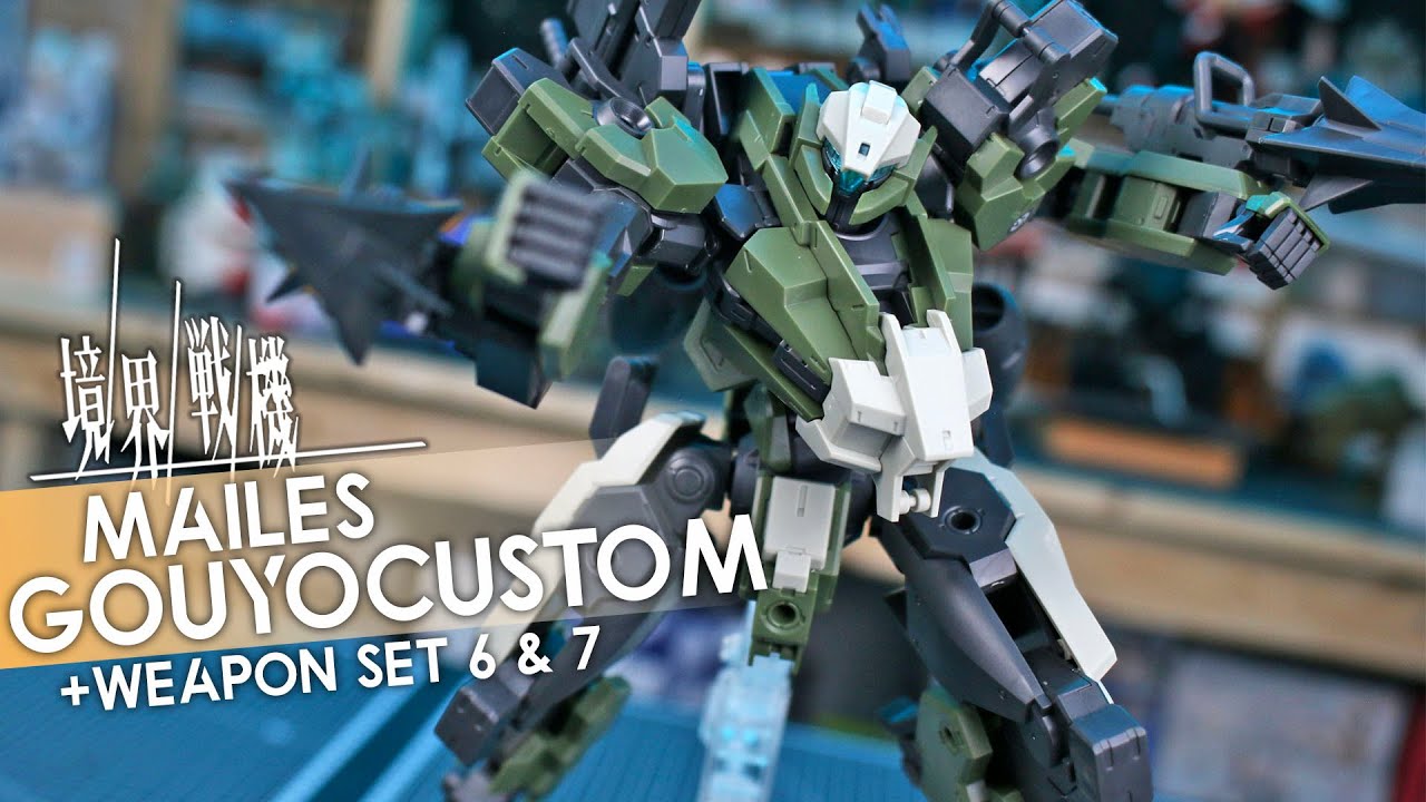 HG MAILeS GouyoCustom + Weapon Sets 6 & 7 - Kyoukai Senki UNBOXING and Review!