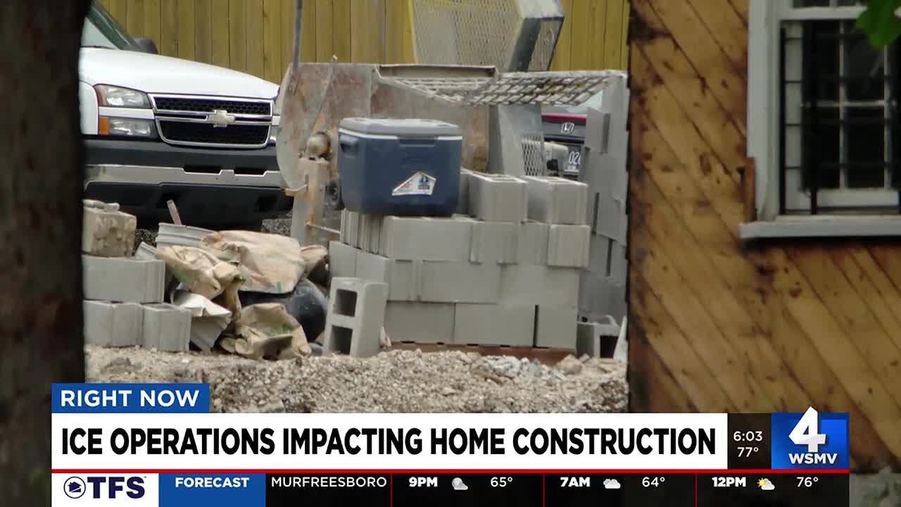 Ice operations impacting home construction