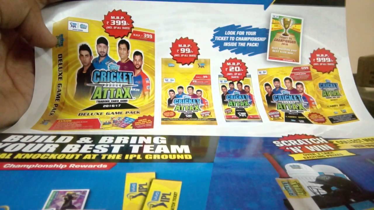 Cricket attax 2016/17!!! DELUXE GAME PACK OPENING!!!