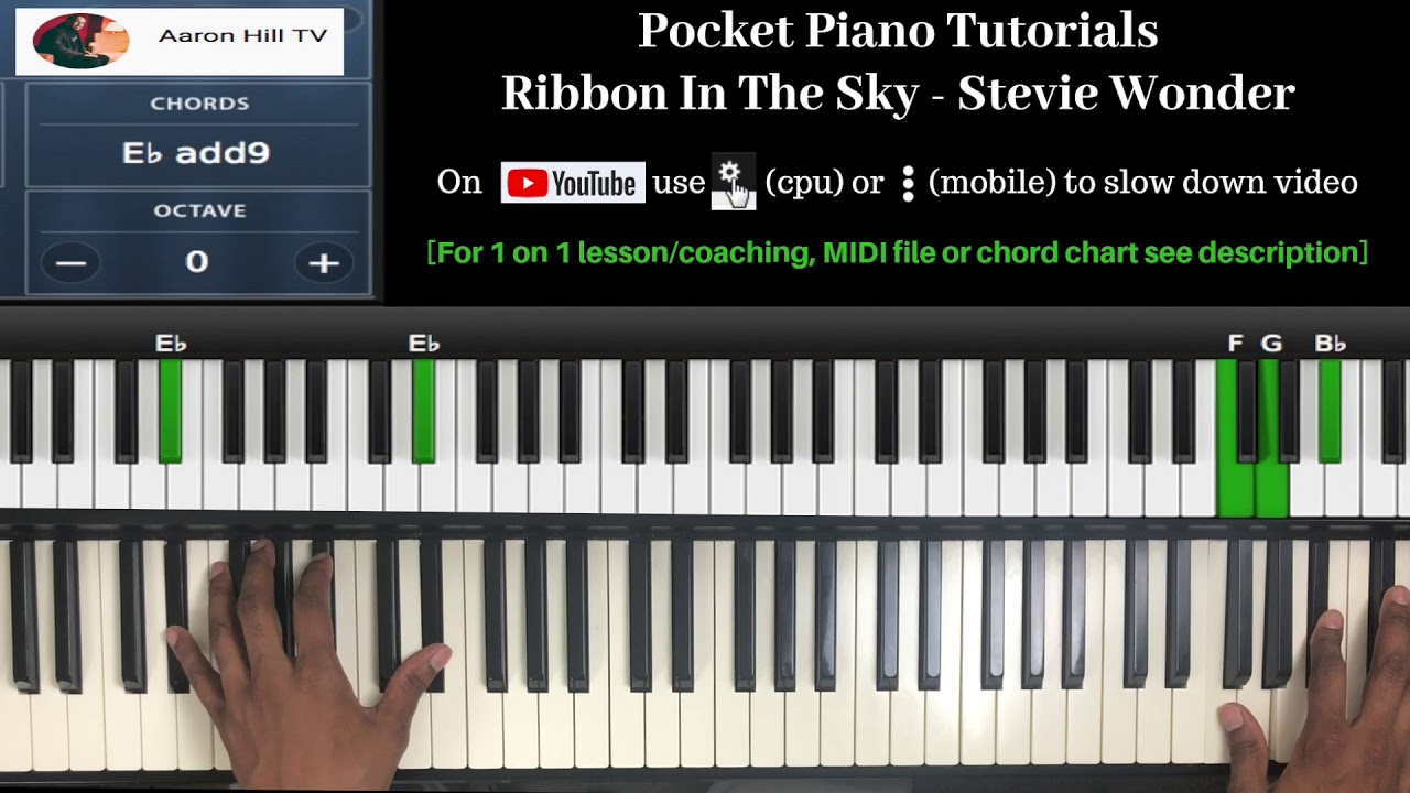 Ribbon In The Sky (Stevie Wonder) [Pocket Piano Tutorial]