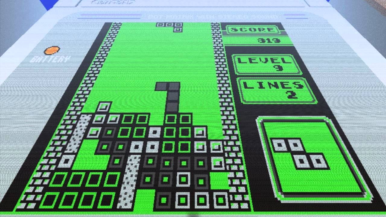 Minecraft Tetris done in stop motion