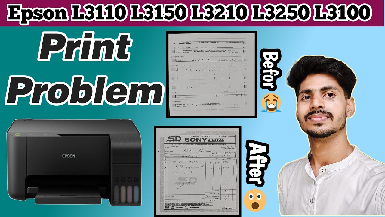 Epson L3210,L3250 Printing Lining Problem Solution | Epson White Lines Print Issue Fix |100% Working