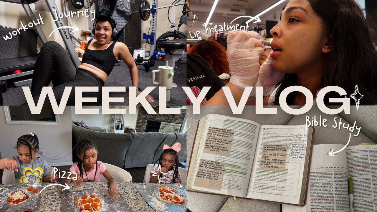VLOG | Fitness Journey, Lip Treatment, Making Pizza, Bible Study, Father's Day gift Ideas + More