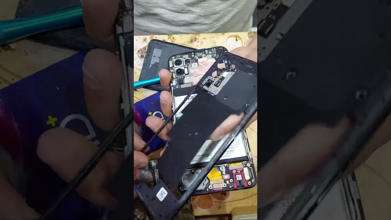 فك اوبو رينو 6 لتغيير الشاشه