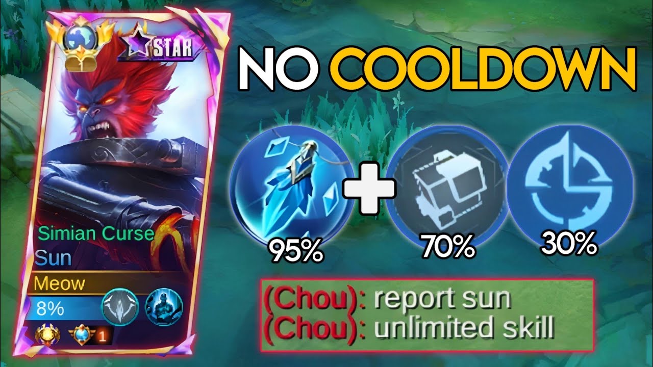 WHEN GLOBAL SUN ABUSE THIS NEW COOLDOWN EMBLEM AND BUILD IN RANKED GAME!! - (Must try)
