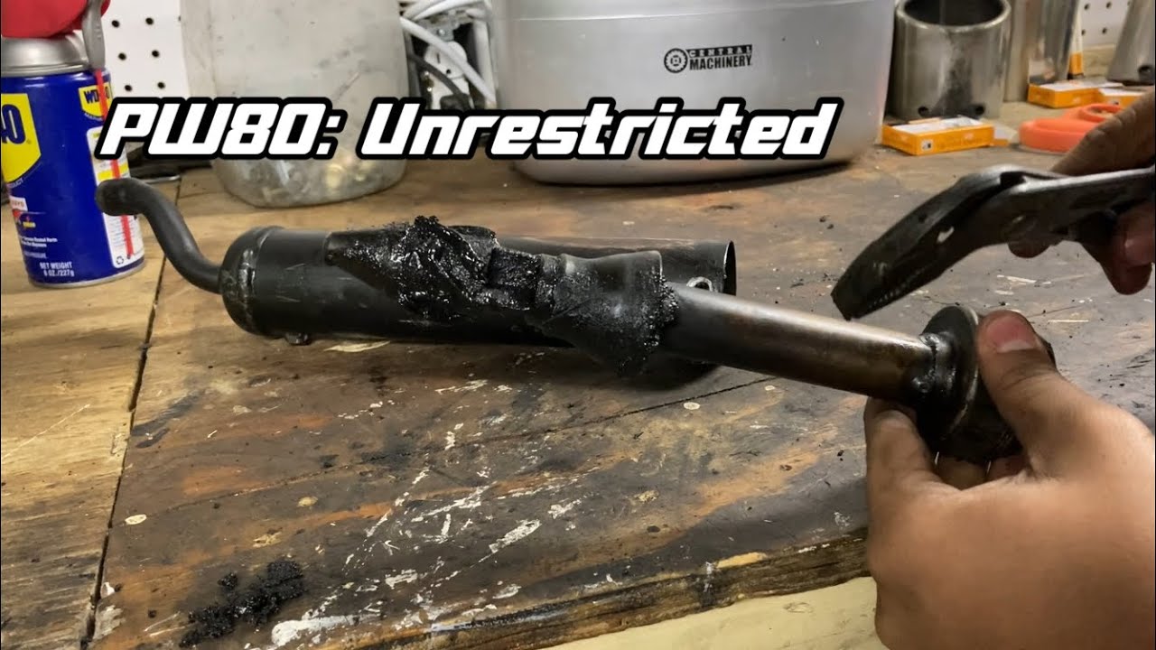 PW80 Build Part 3: Derestricting the stock silencer