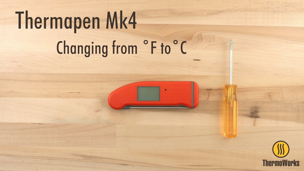 Thermapen&reg; Mk4 - Changing from ˚F to ˚C