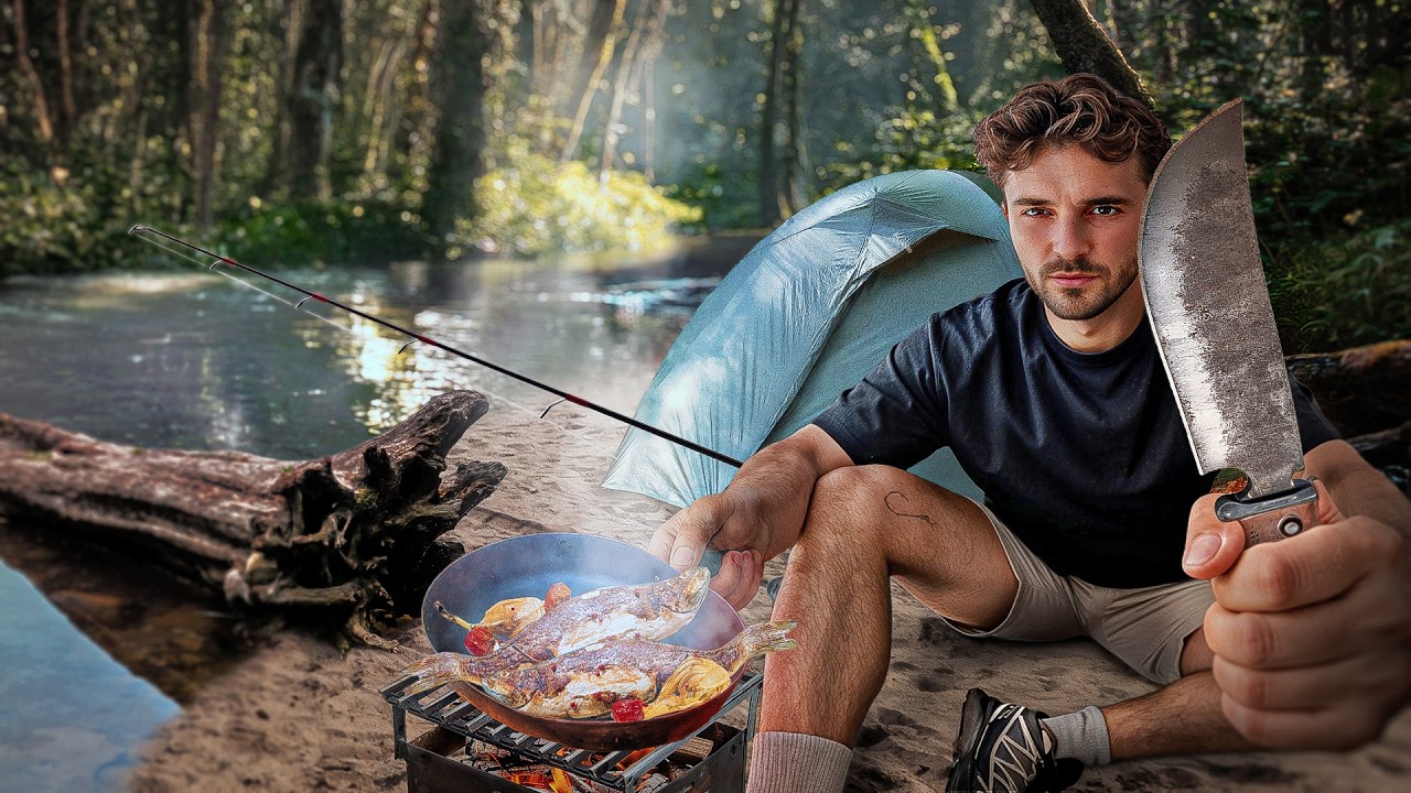 24H en Forêt à Pêcher pour Manger ! (Catch & Cook)
