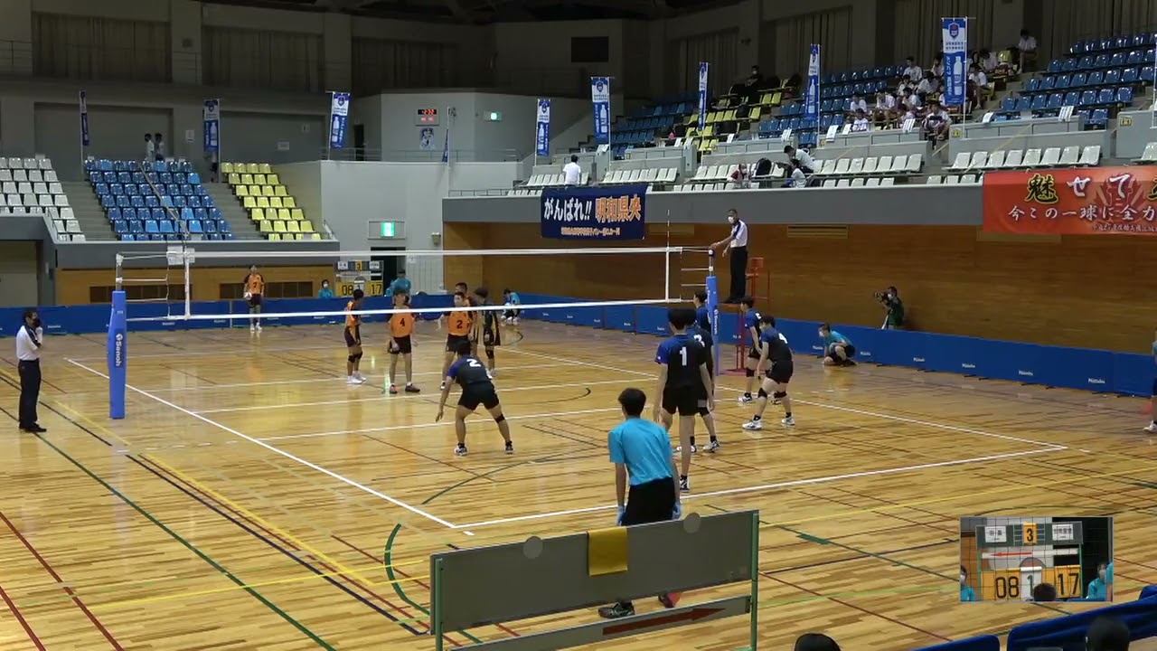 2021年IH バレーボール 男子 予選 羽黒(山形) vs 日南振徳(宮崎)