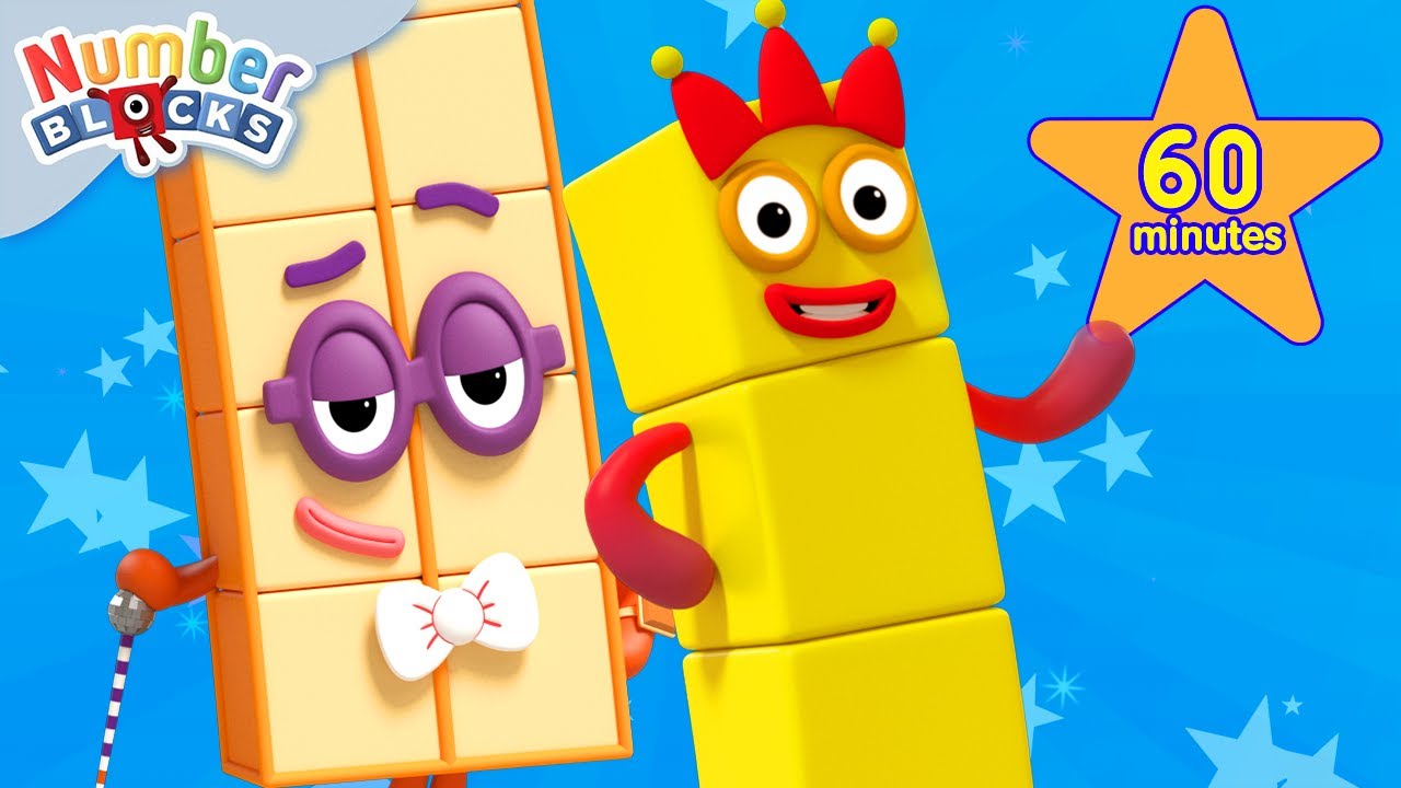 Grade One Math For Kids | Numberblocks 1 Hour Compilation | 123 - Numbers Cartoon For Kids