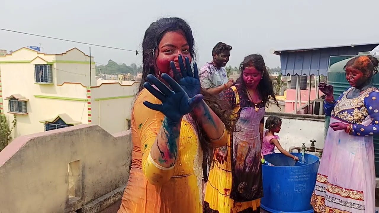 #2ndVlog Holi Vlog | Full enjoy | Hindi Bihari vlog #Biharvlog