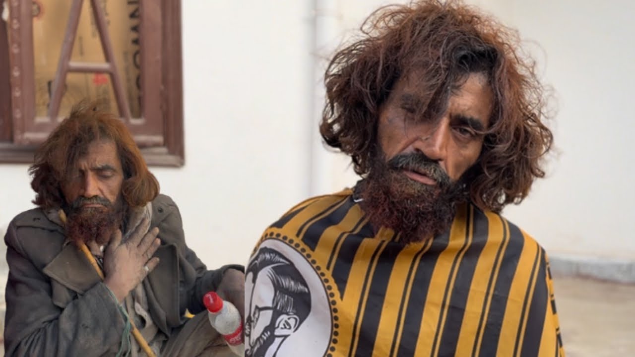 55-Year-Old Homeless ASMR Man Transformation | Gifted a New Life ❤️