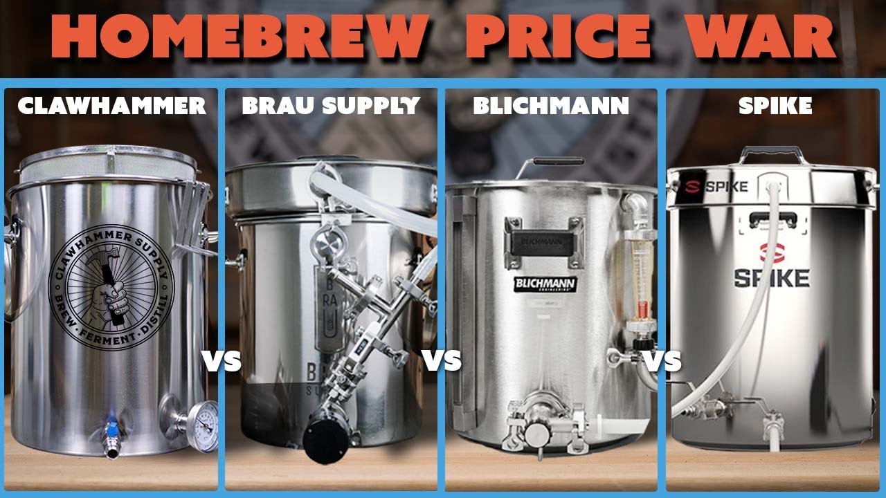 Brewing Equipment Guide - Clawhammer Supply, Brau Supply, Blichmann, and Spike Brewing