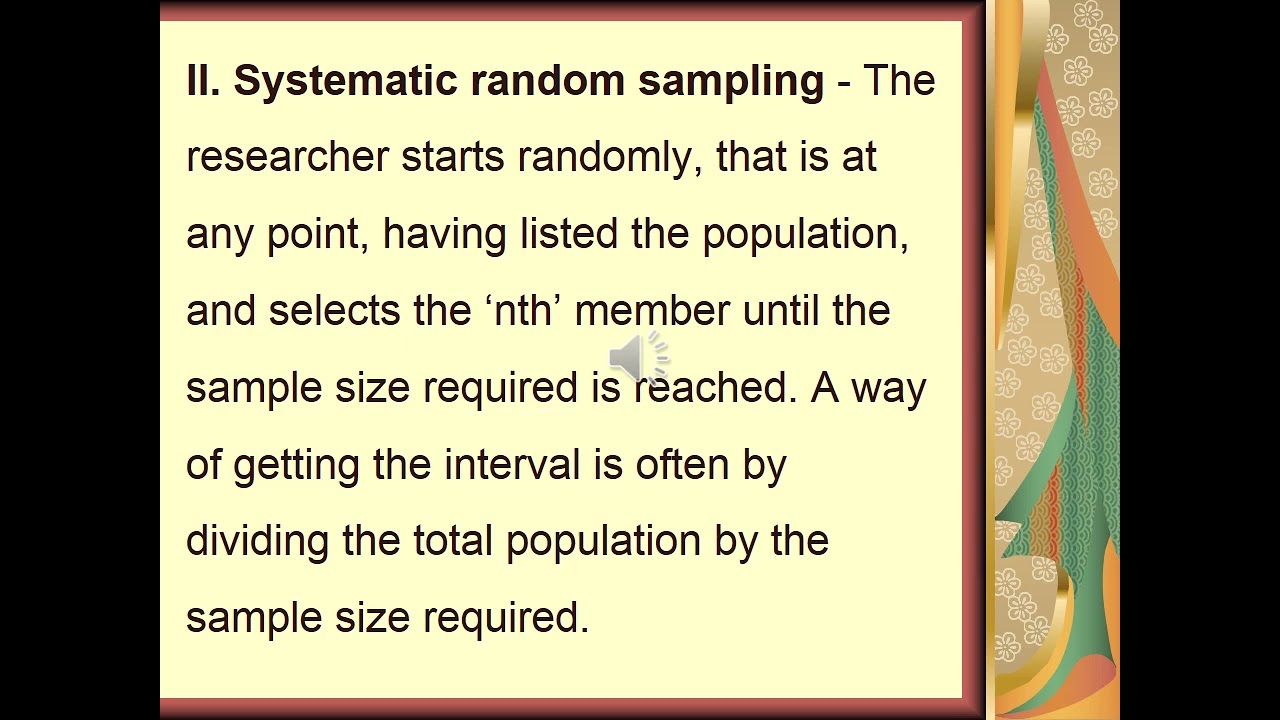 Population and sample طرق البحث فى التمريض الفرقة الاولى الفصل الدراسى الثالث