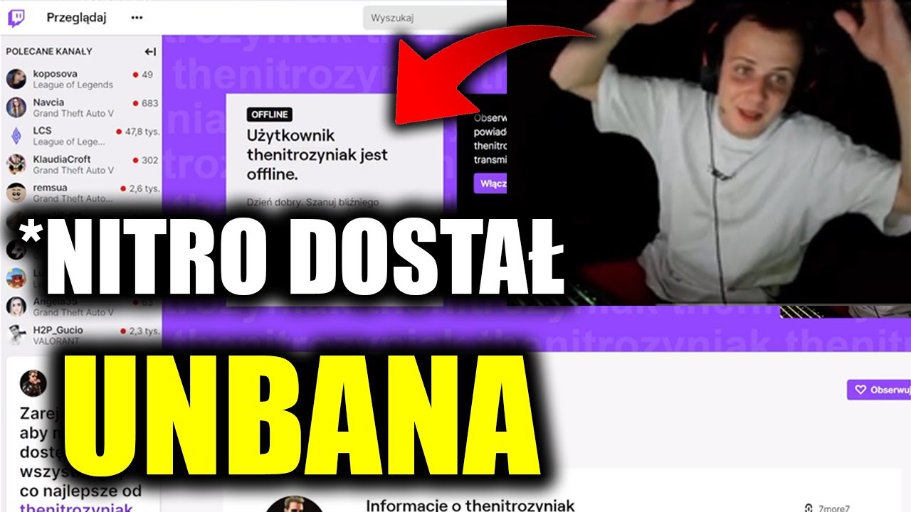 NITRO ODBANOWANY NA TWITCHU 😎