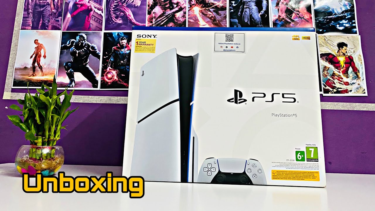 The 5 PS5 Slim Disc Console Unboxing | New PlayStation |2024
