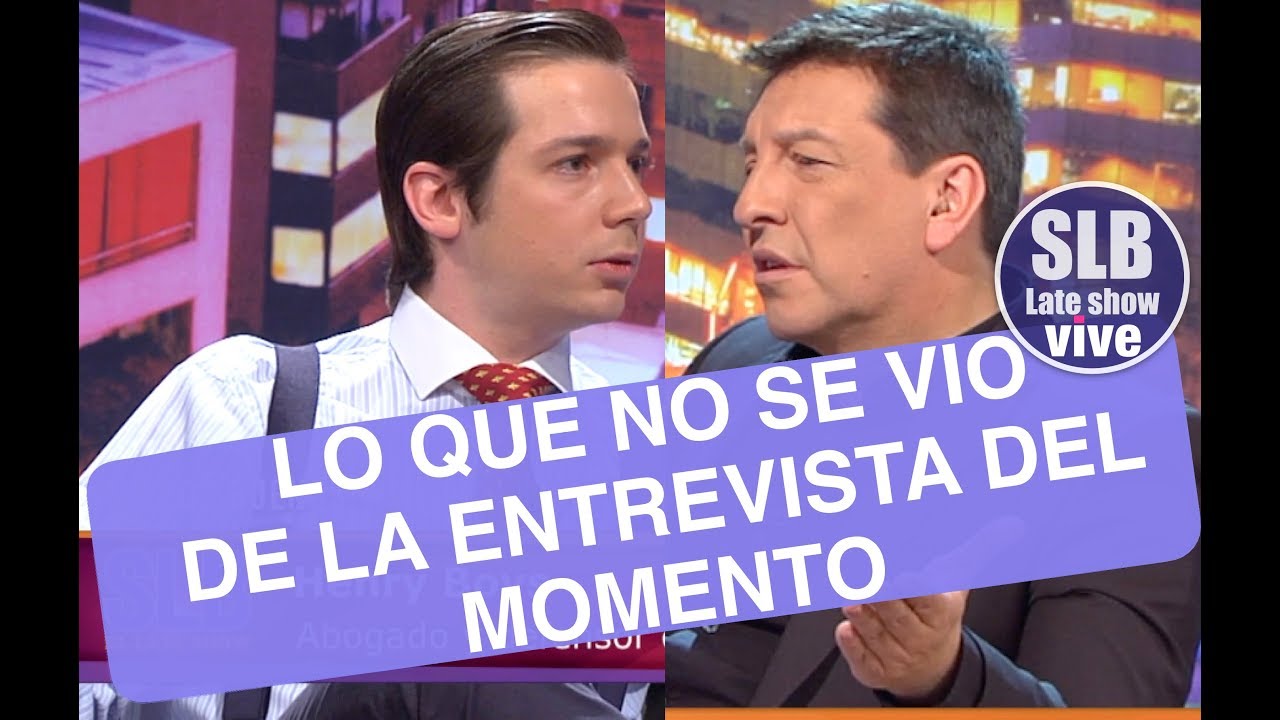 SLB- El tenso momento que se vivi&oacute; en entrevista a Henry Boys