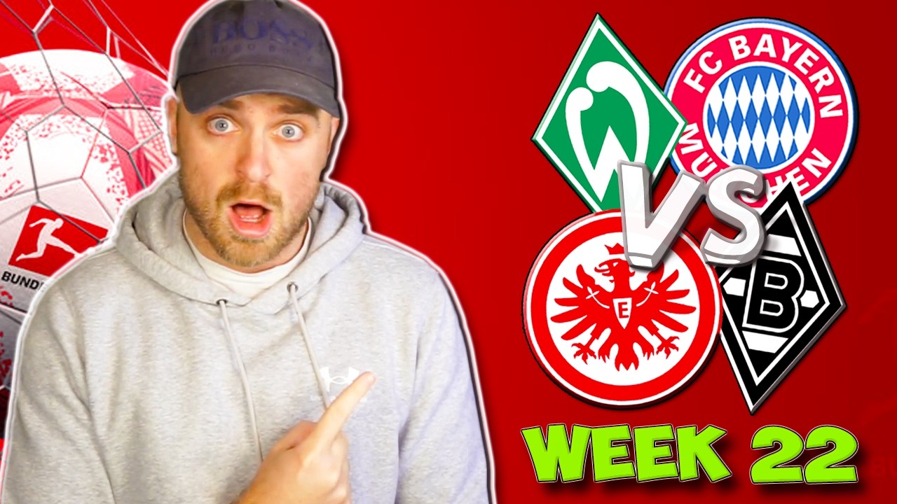 BUNDESLIGA WEEK 22 PREDICTIONS & TIPS | BAYERN MUNICH TRAVEL TO WERDER BREMEN & MORE!