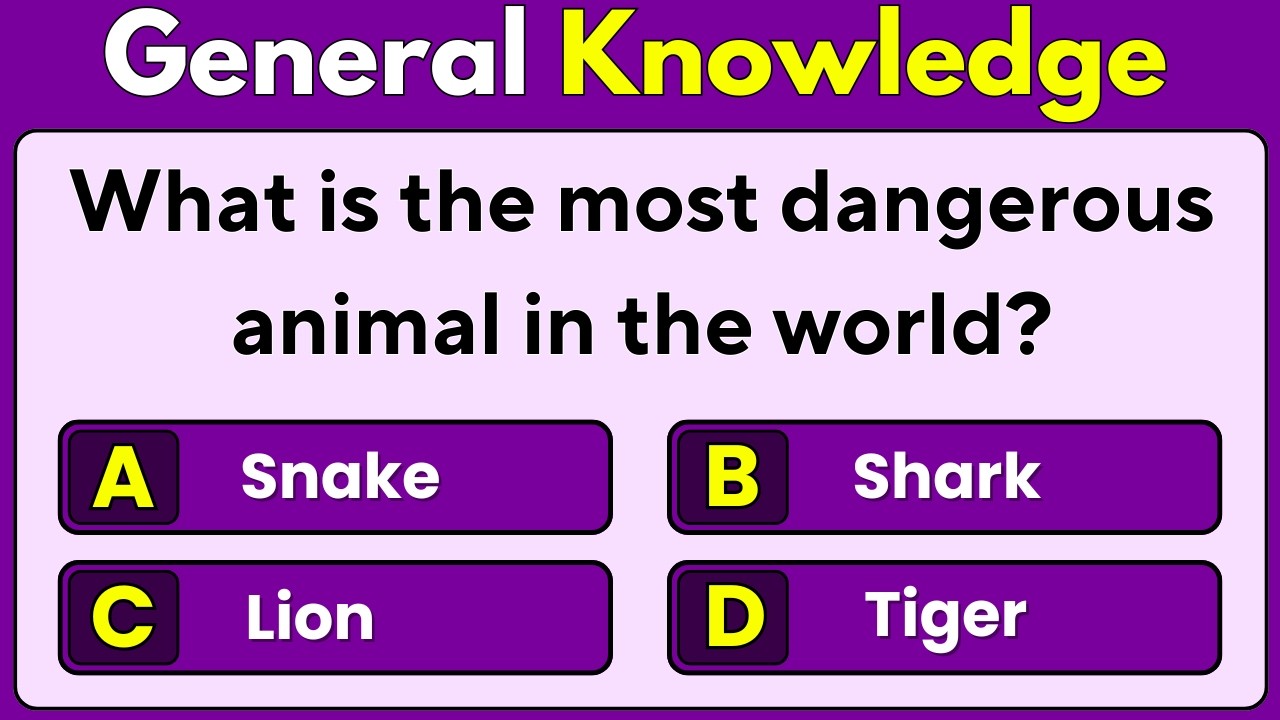99% People Fail This General Knowledge Test! | Educate with joy