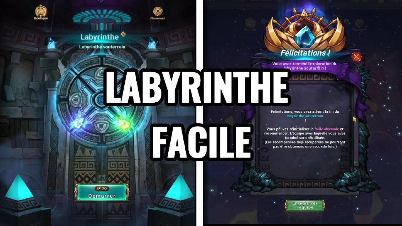 Mon Labyrinthe et Conseil ( ce n'est pas un tuto )