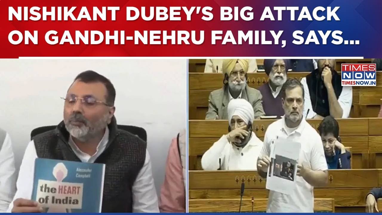 'Gandhi-Nehru Family Will Be Exposed...': BJP MP Nishikant Dubey On Book Vs Book Row In Sansad