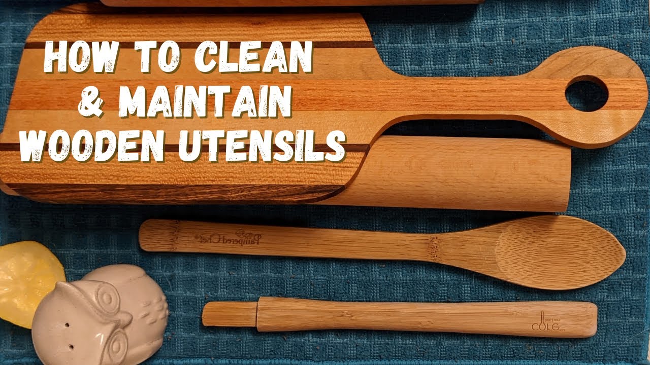 How To Clean & Maintain Wooden Spoons, Cutting Boards, & MORE | Salt & Lemon Hack | Natural Cleaning