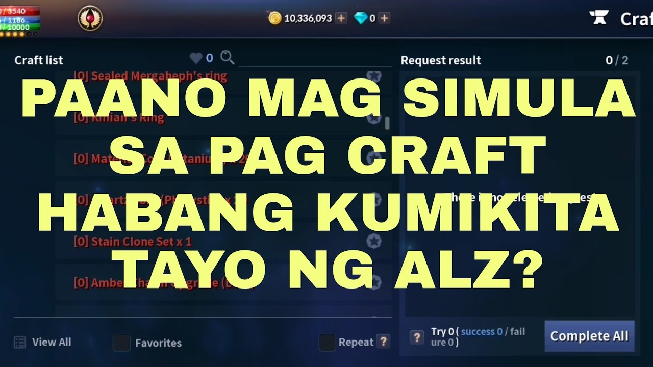 CABAL MOBILE - HOW TO CRAFT (In-Depth GUIDE)