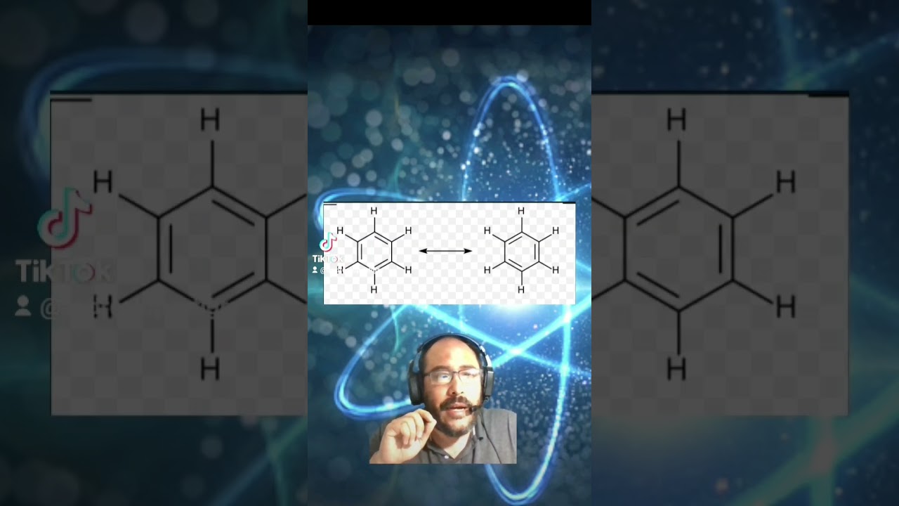 Molécula de Benceno. Química orgánica.