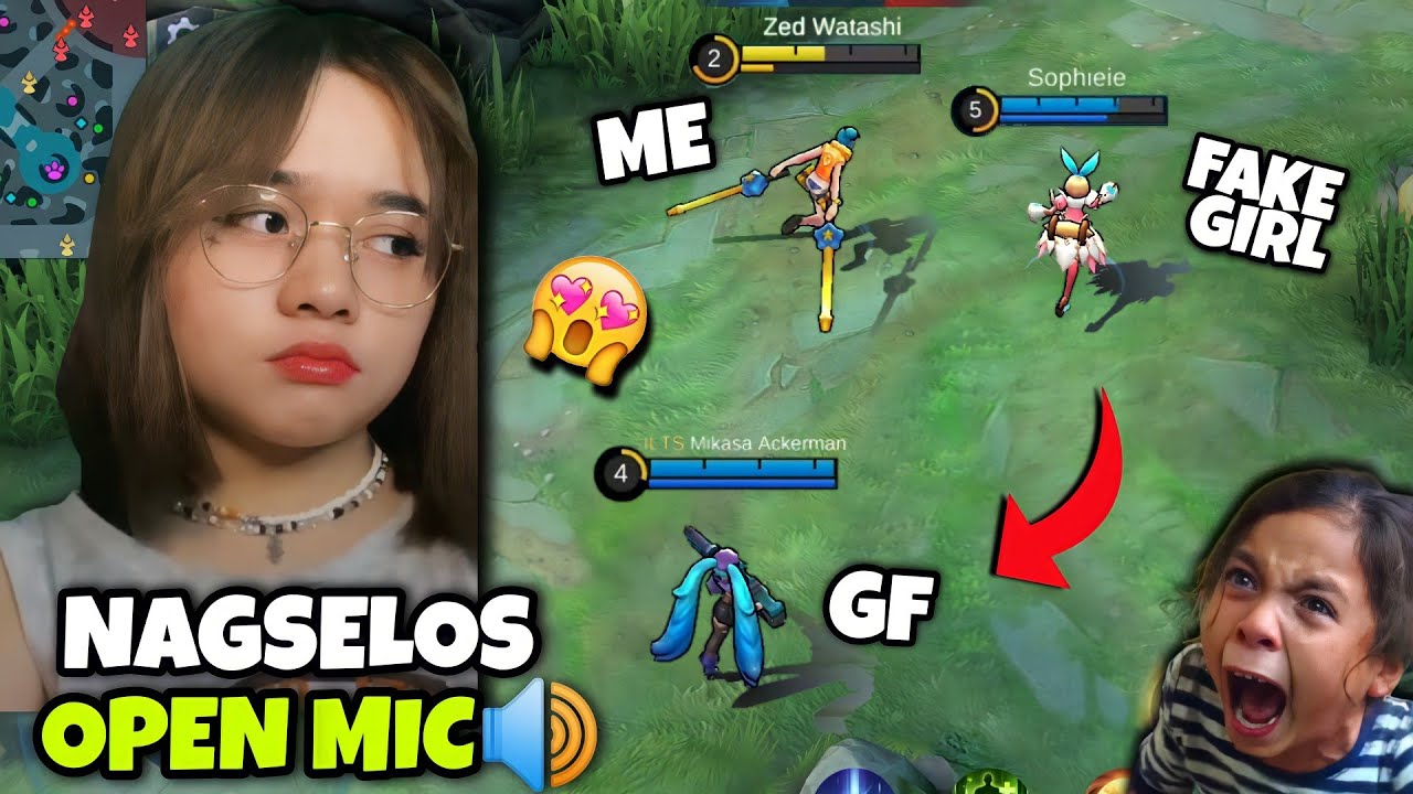 PINASELOS SI GF OPEN MIC!🤣 NILANDI ko kakamping BABAE!🤣 Inaway niya! (MLBB)