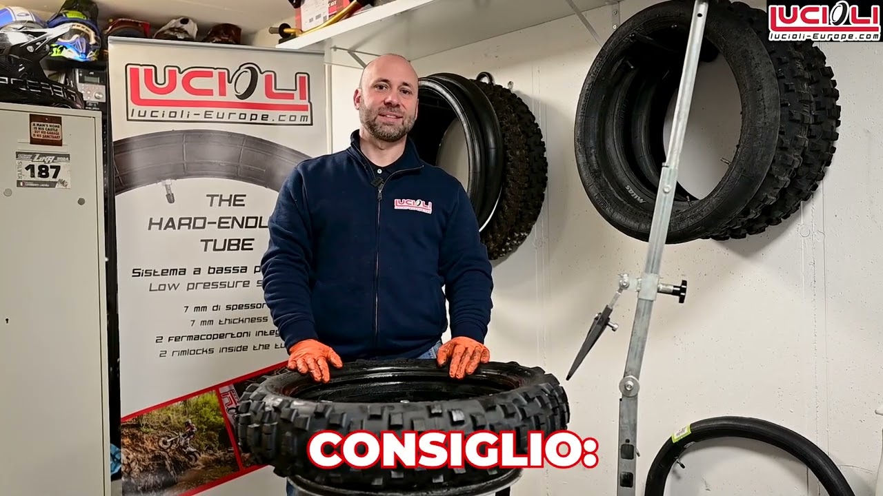 Istruzioni di MONTAGGIO di una camera ad aria Lucioli R18
