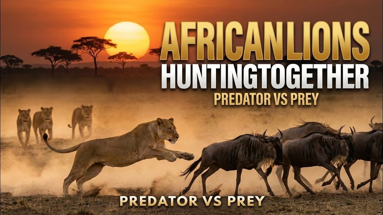 African Lions Hunting Together | Predator vs Prey (Full Documentary)