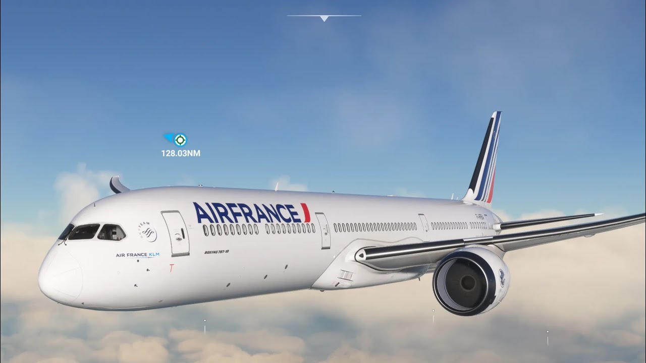 AIRFRANCE  Boeing 787-10. Frankfurt ( EDDF) - Paris (LFPG). Microsoft Flight Simulator 2020.