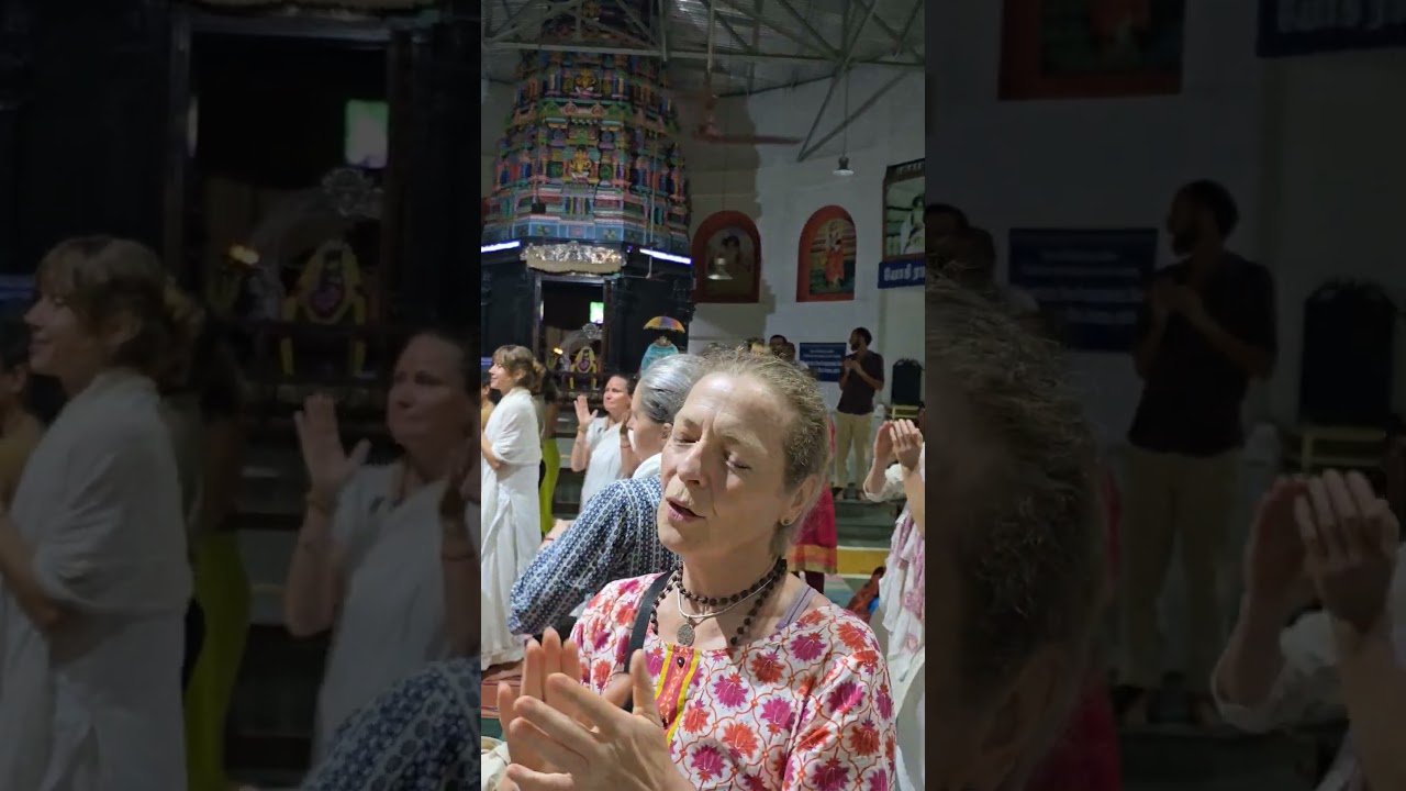Nama Celebration at the Yogi Ramsuratkumar Ashram #tiruvannamalai #ashram #nama #chanting