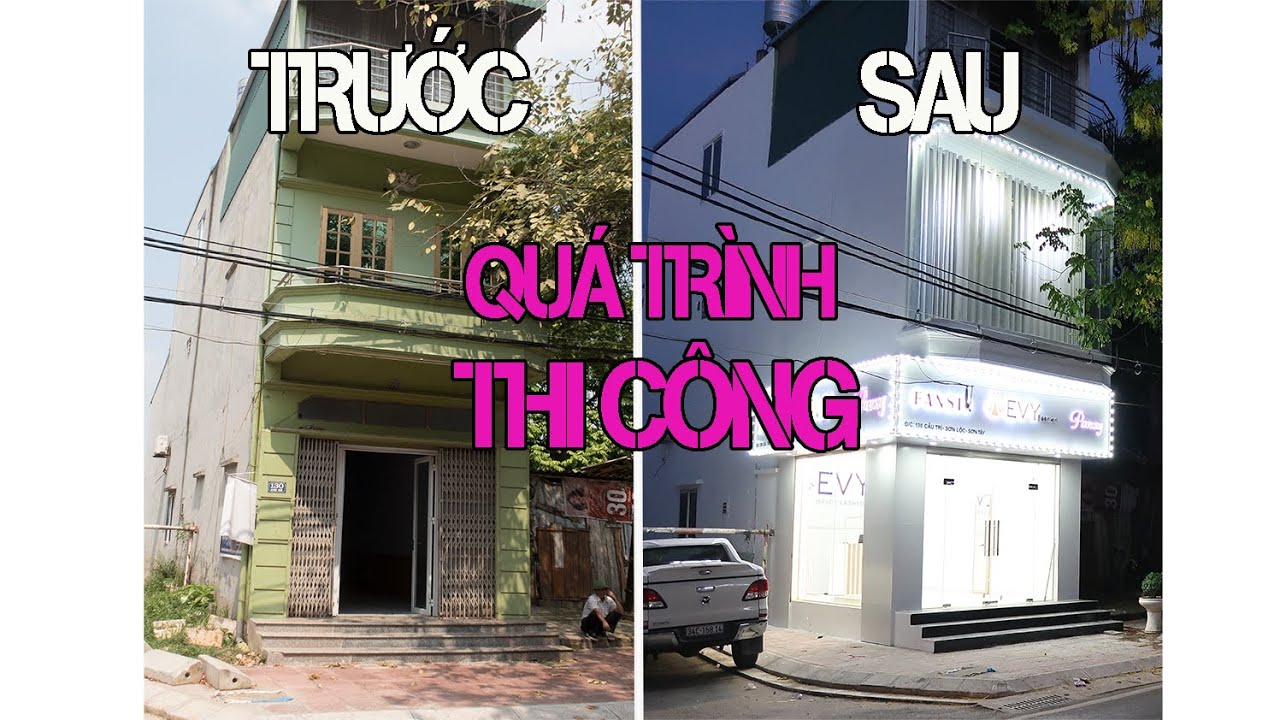 QUÁ TRÌNH SỬA CHỮA CẢI TẠO NHÀ TRỌN GÓI - THIẾT KẾ SHOP THỜI TRANG  -  TẠI SƠN TÂY HN