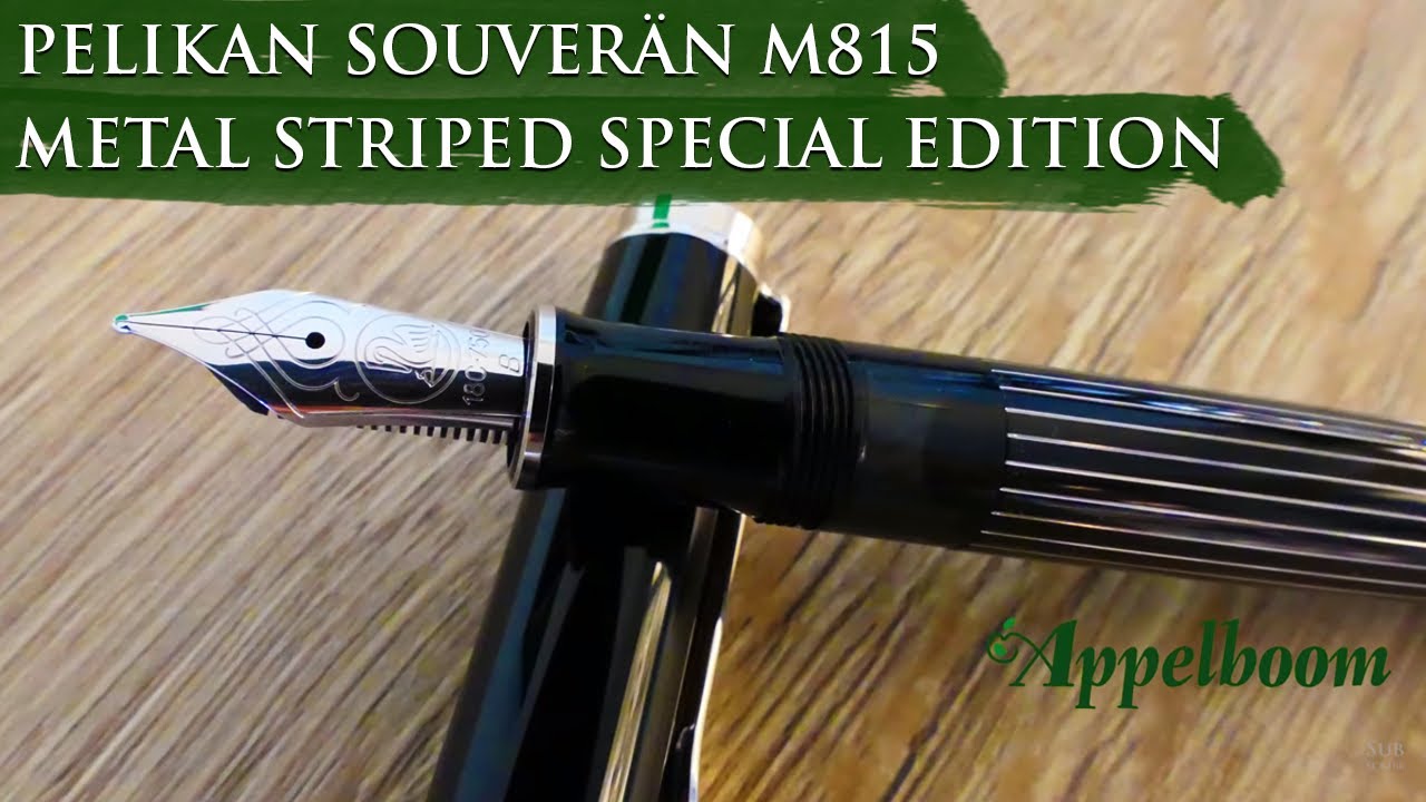 Pelikan Souverän M815 Metal Striped Special Edition Overview | Available at Appelboom