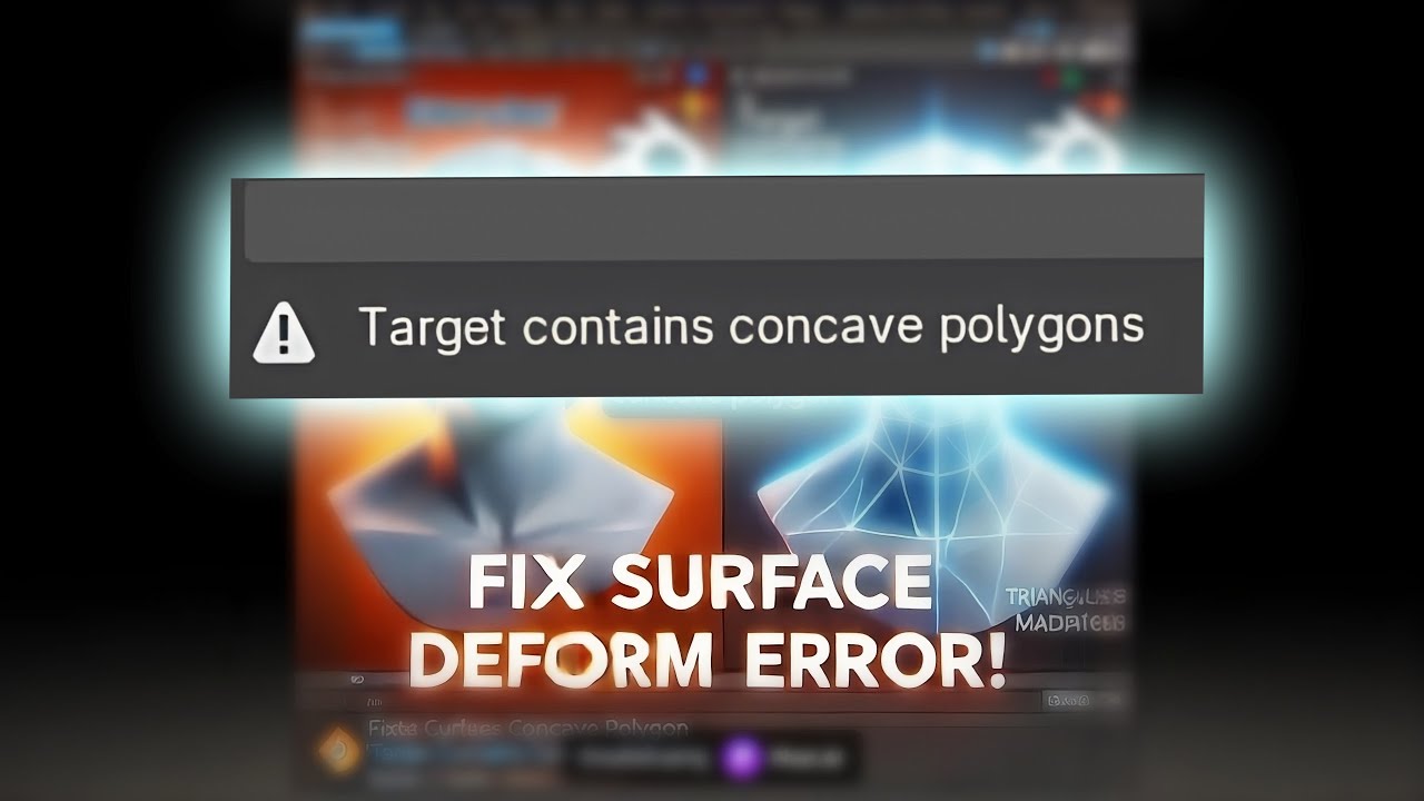 Fix Surface Deform Modifier Error in Blender | Target Contains Concave Polygon