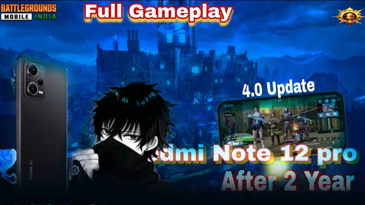 Redmi Note 12 Pro 5G BGMI Test - 4.0 UPDATE Gameplay @wan-Ga 