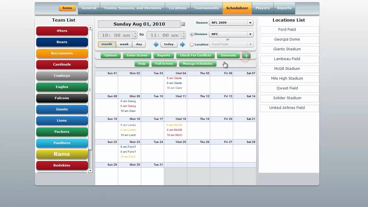 Schedule Generator
