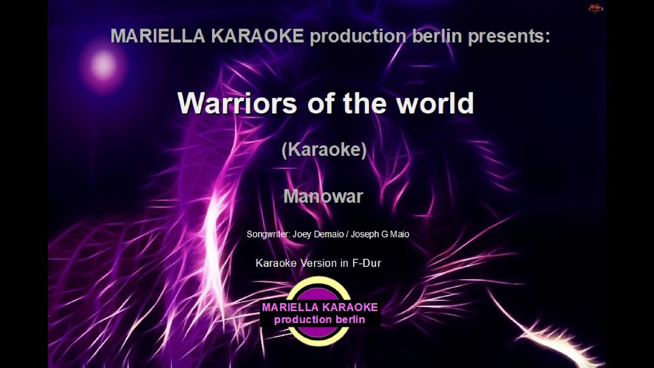 Manowar   Warriors of the world (Karaoke Version)