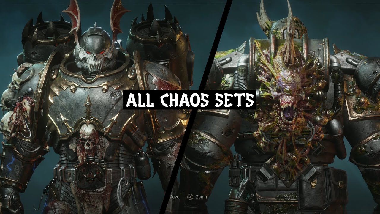 ALL 12 CHAOS ARMOR SETS in Warhammer 40,000: Space Marine 2 • chaos customization • In full detail