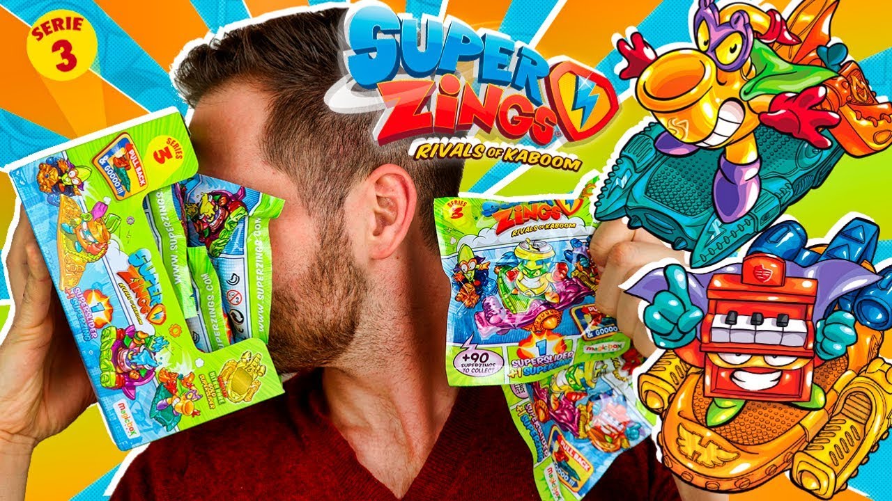 SuperZings Series 3 UNBOXING CAJA 24 SOBRES SUPERSLIDERS | Mega UNBOXING SuperZings en Pe Toys