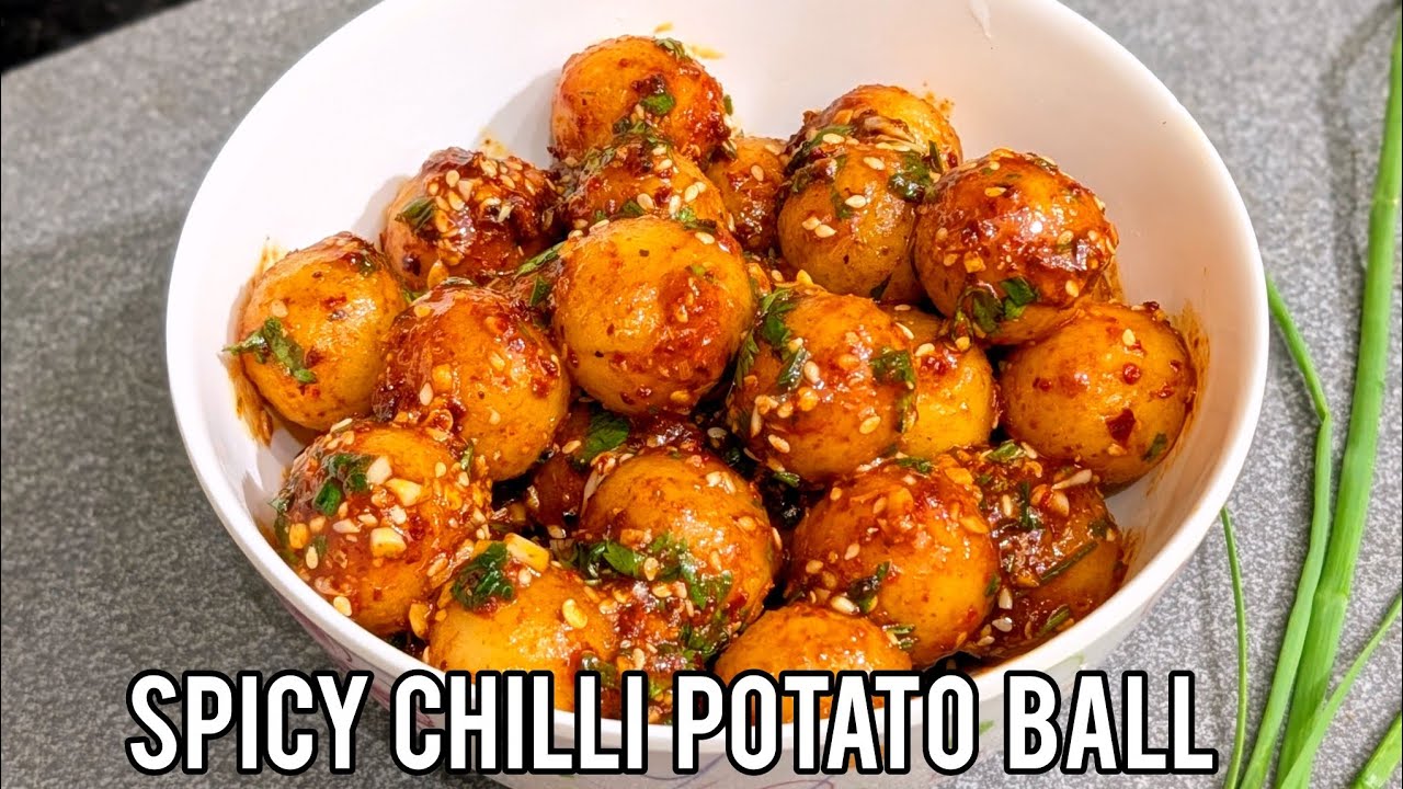 Spicy Chilli Potato Ball Recipe😋 | Easy And Simple Evening Snacks 🌟| 