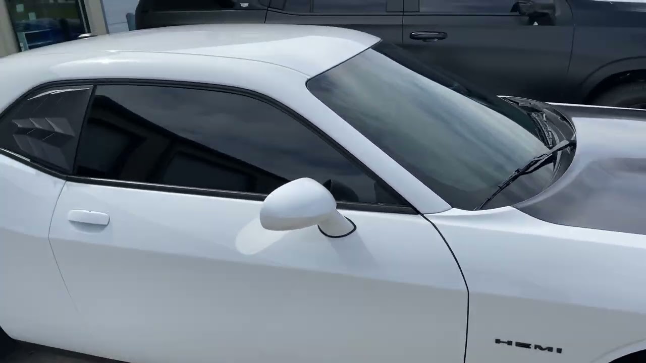 Tulsa Auto Wraps | White Glove Auto | 2022 Dodge Challenger RT | Hood Vinyl Wrap | Walk-around.