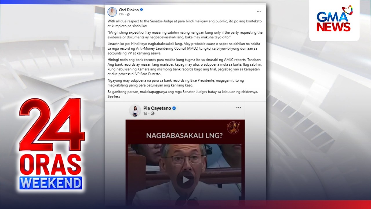 Sen.-Judge P. Cayetano, nagpost ng video ng diskusyon sa trial nina Rep. Diokno... | 24 Oras Weekend