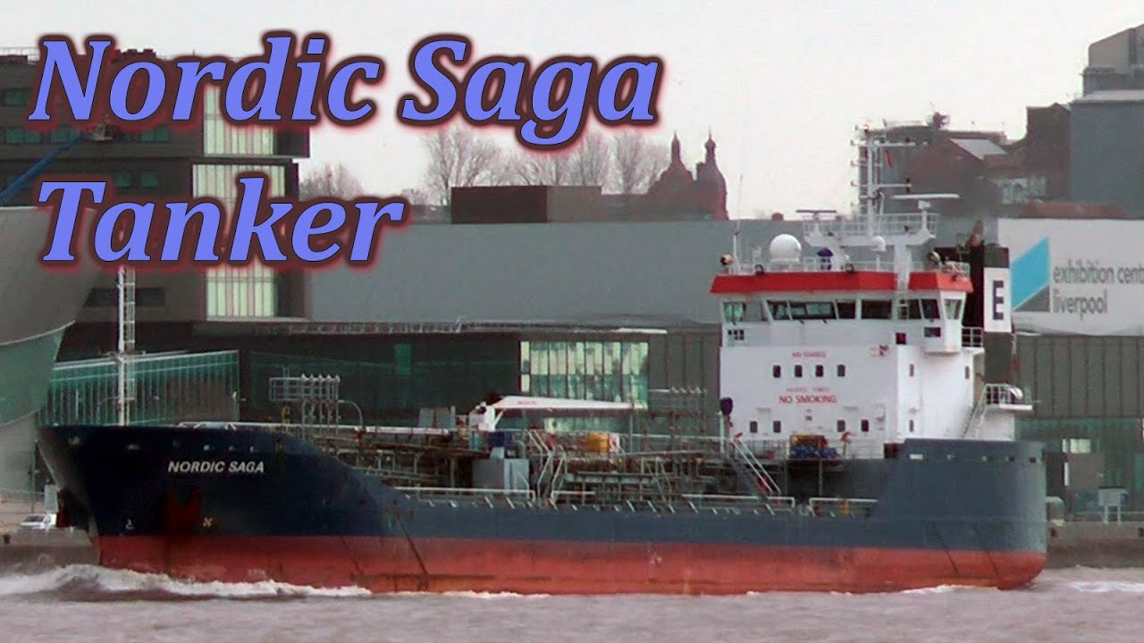 Nordic Saga Tanker Outbound on the River Mersey