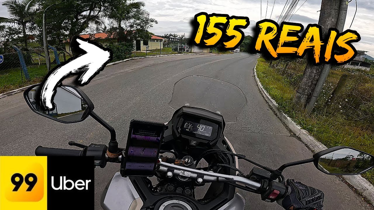 Fiz 155 REAIS na Uber Moto e 99 Moto em POUCAS HORAS!